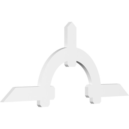 Ekena Millwork Ericson Architectural Grade PVC Gable Bracket, 84"W x 35"H x 2"D x 6"F, 10/12 Pitch GBP084X35X0206ERI00